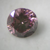 Diamant traité HPHT irradiation et annealing mauve-rose